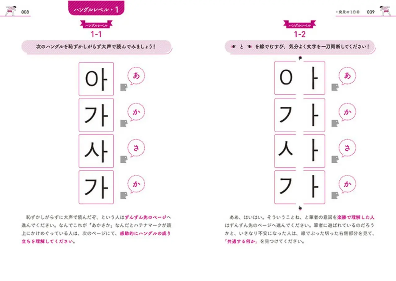 ▲ハングルを読むためのカギは「赤坂の男」!?
