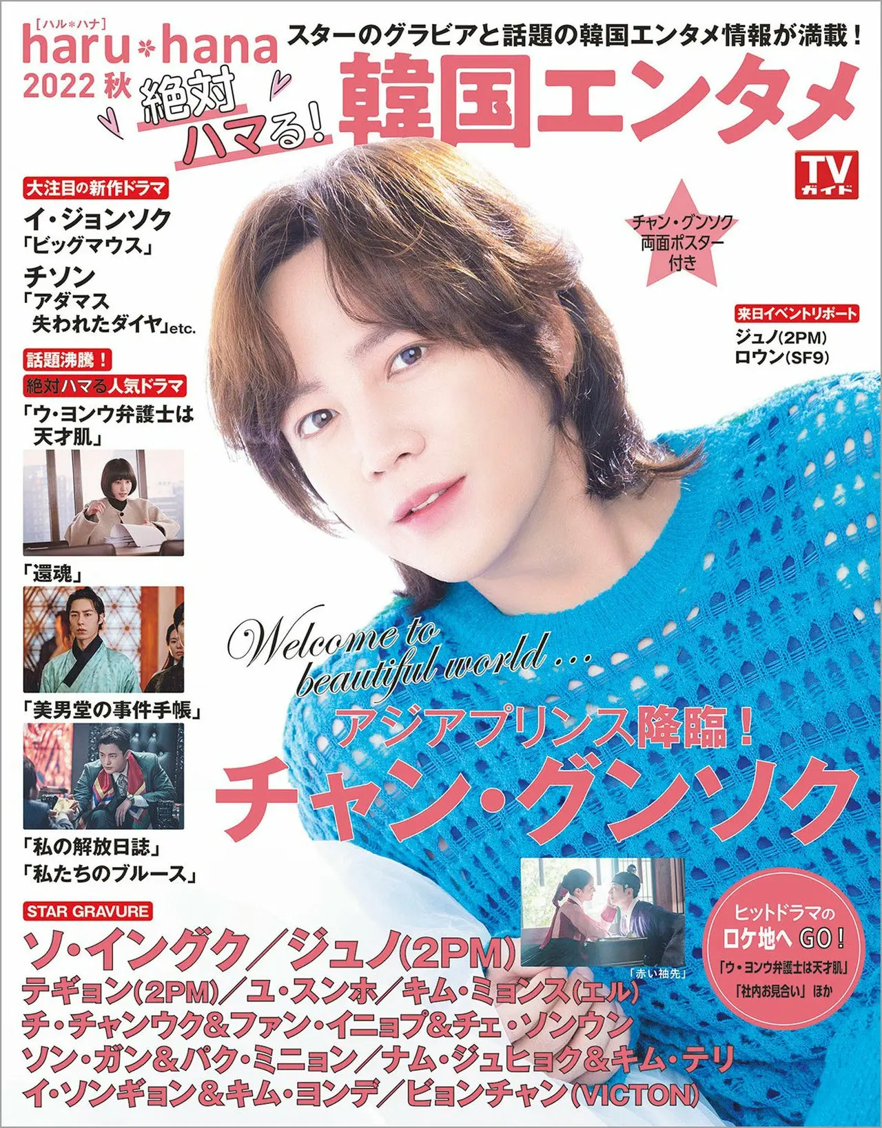 「haruhana2022秋 絶対ハマる!韓国エンタメ」(東京ニュース通信社刊)