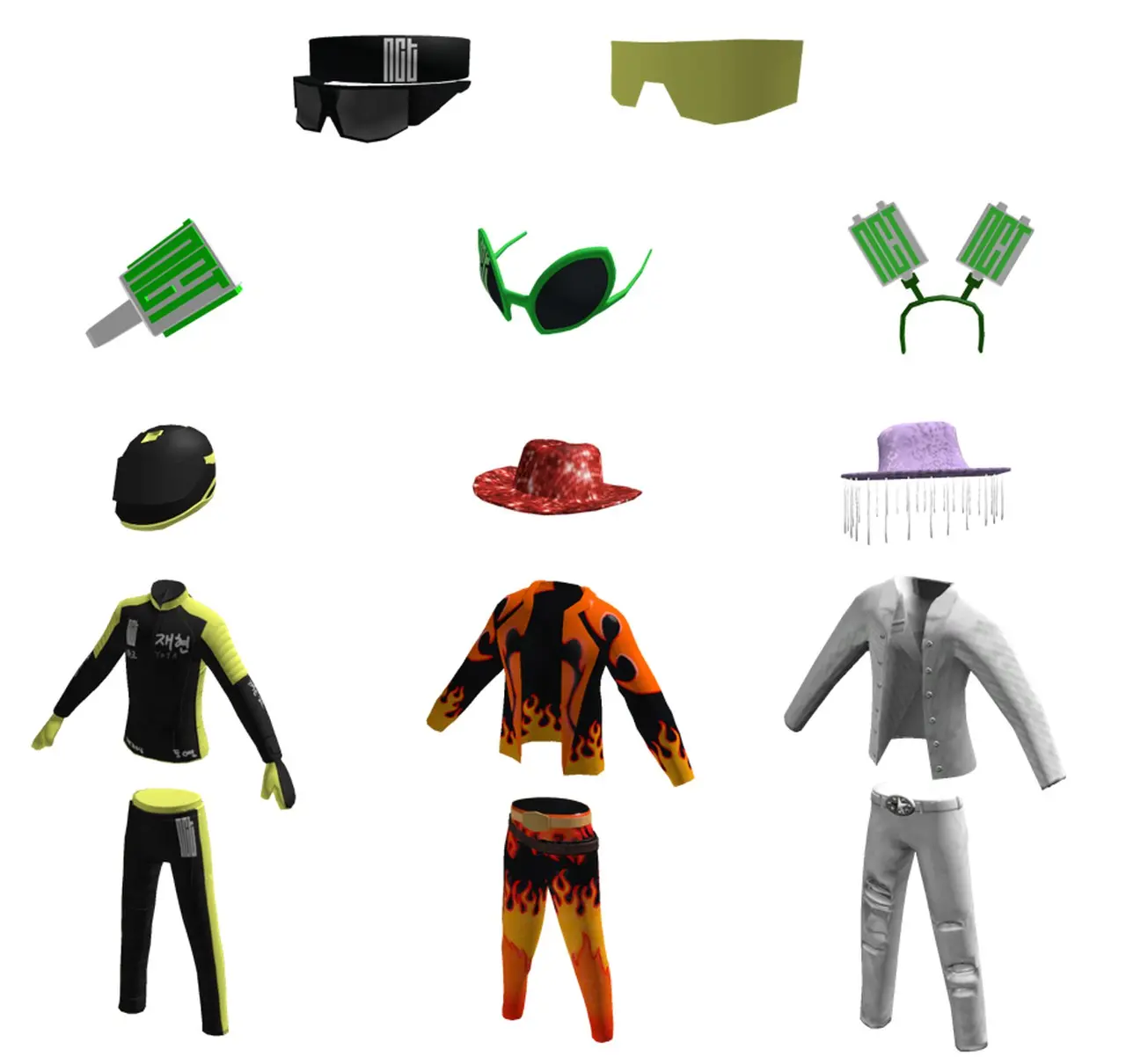 「NCT 127ワールド」で公開された 限定アバターアイテム、ペンライトアイテム