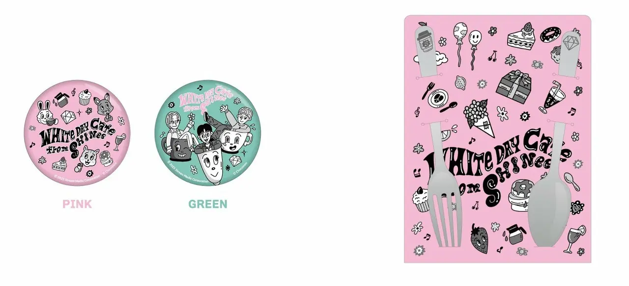 缶ミラー(全2種)、カトラリーセット(全1種)