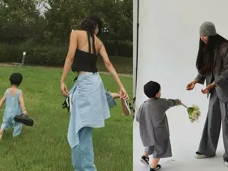 ムン・ガビ、“俳優チョン・ウソンの実子”と過ごす近況…初公開